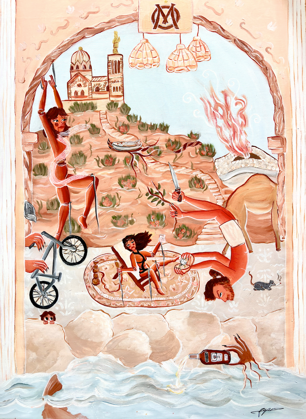 "OMage à Marseille" print