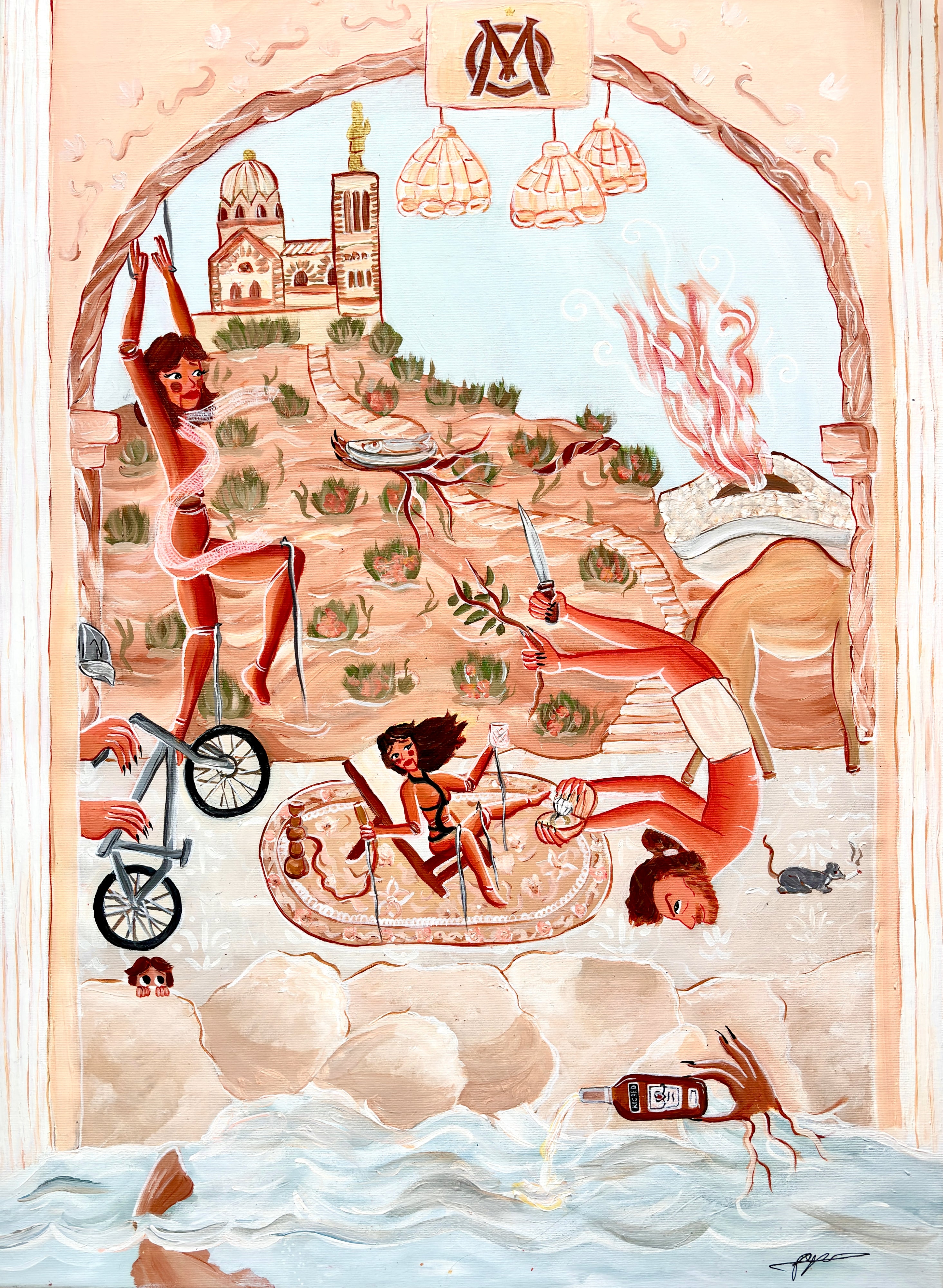 "OMage à Marseille" print